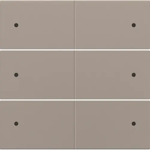 Niko 123-60150 afwerkingsset voor 6-voudige potentiaalvrije drukknop 24 V met LED's bronze coated