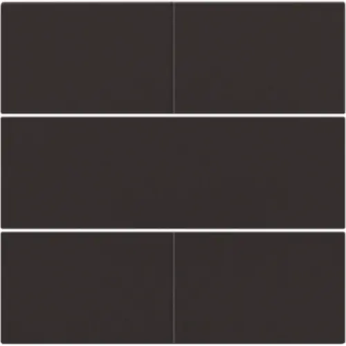 Niko 124-40050 afwerkingsset voor 4-voudige potentiaalvrije drukknop 24 V dark brown coated