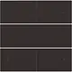 Niko 124-40150 afwerkingsset voor 4 voudige potentiaalvrije drukknop 24 V met LED's dark brown coated