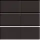 Niko 124-60050 afwerkingsset voor 6-voudige potentiaalvrije drukknop 24 V dark brown coated