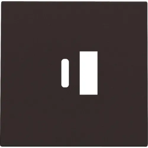 Niko 124-68002 afwerkingsset voor dubbele smart USB-A en USB-C lader dark brown coated