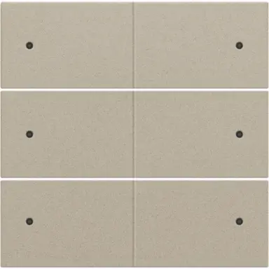 Niko 157-60150 afwerkingsset voor 6-voudige potentiaalvrije drukknop 24 V met LED's champagne coated