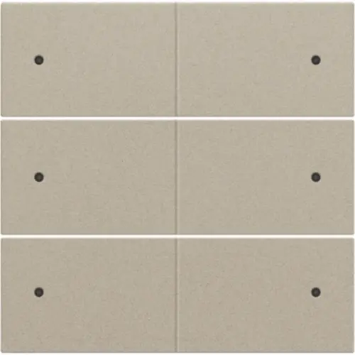 Niko 157-60150 afwerkingsset voor 6-voudige potentiaalvrije drukknop 24 V met LED's champagne coated