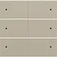 Niko 157-60150 afwerkingsset voor 6-voudige potentiaalvrije drukknop 24 V met LED's champagne coated