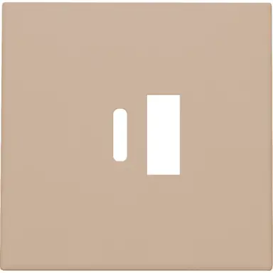 Niko 157-68002 afwerkingsset voor dubbele smart USB-A en USB-C lader champagne coated