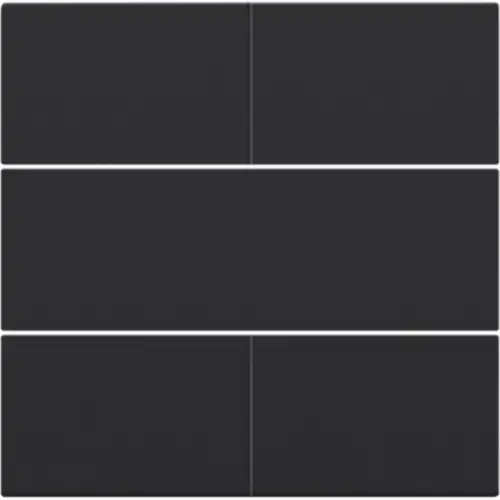 Niko 161-40050 afwerkingsset voor 4-voudige potentiaalvrije drukknop 24 V black coated