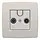 Niko 102-69593 centraalplaat coax voor TV en FM light grey