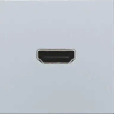 Niko 121-69417 afwerkingsset met HDMI naar HDMI aansluiting sterling coated