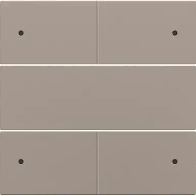 Niko 123-40150 afwerkingsset voor 4 voudige potentiaalvrije drukknop 24 V met LED's bronze coated