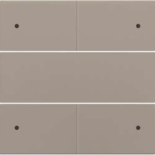 Niko 123-40150 afwerkingsset voor 4 voudige potentiaalvrije drukknop 24 V met LED's bronze coated