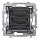 Niko 170-47171 sokkel voor 4-voudige potentiaalvrije drukknop 24 V N.O. met witte LED
