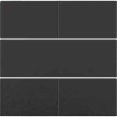 Niko 200-40050 afwerkingsset voor 4-voudige potentiaalvrije drukknop 24 V piano black coated