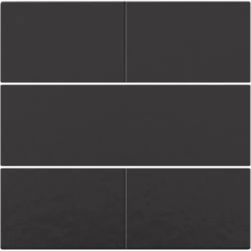 Niko 200-40050 afwerkingsset voor 4-voudige potentiaalvrije drukknop 24 V piano black coated