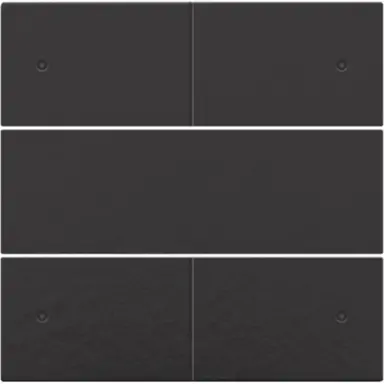 Niko 200-40150 afwerkingsset voor 4 voudige potentiaalvrije drukknop 24 V met LED's piano black coated