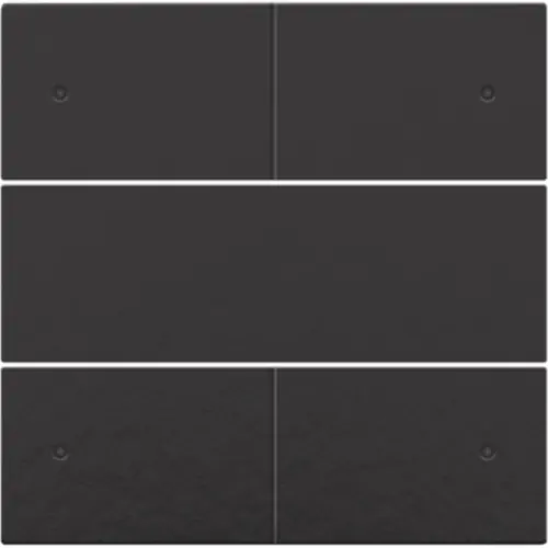 Niko 200-40150 afwerkingsset voor 4 voudige potentiaalvrije drukknop 24 V met LED's piano black coated