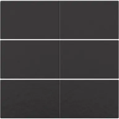 Niko 200-60050 afwerkingsset voor 6-voudige potentiaalvrije drukknop 24 V piano black coated