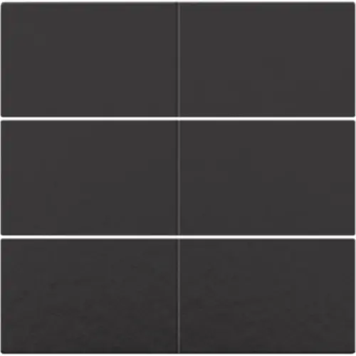 Niko 200-60050 afwerkingsset voor 6-voudige potentiaalvrije drukknop 24 V piano black coated