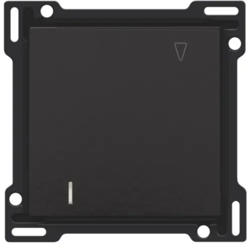 Niko 200-61901 afwerkingsset voor hotelkaartschakelaar piano black coated