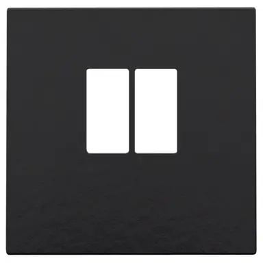 Niko 200-69801 centraalplaat 1-voudig voor mono luidspreker aansluitdoos piano black coated