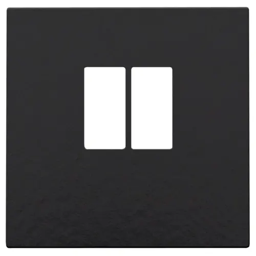 Niko 200-69801 centraalplaat 1-voudig voor mono luidspreker aansluitdoos piano black coated