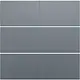 Niko 220-40050 afwerkingsset voor 4-voudige potentiaalvrije drukknop 24 V blue grey coated
