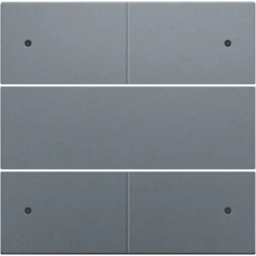 Niko 220-40150 afwerkingsset voor 4 voudige potentiaalvrije drukknop 24 V met LED's blue grey coated