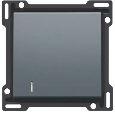 Niko 220-60005 schakelwip enkelvoudig met controlevenster blue grey coated