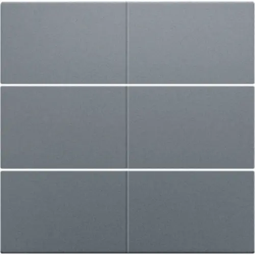 Niko 220-60050 afwerkingsset voor 6-voudige potentiaalvrije drukknop 24 V blue grey coated