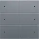 Niko 220-60150 afwerkingsset voor 6-voudige potentiaalvrije drukknop 24 V met LED's blue grey coated