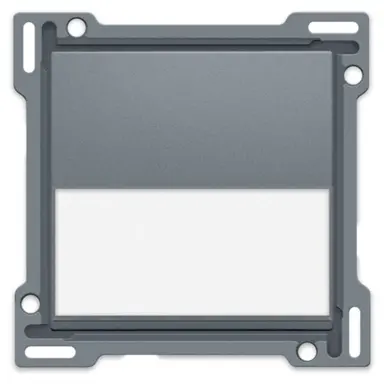 Niko 220-60905 schakelwip enkelvoudig met tekstveld blue grey coated