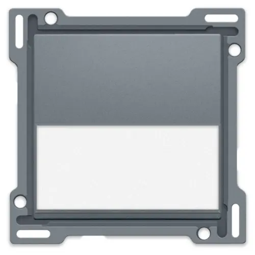 Niko 220-60905 schakelwip enkelvoudig met tekstveld blue grey coated