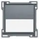 Niko 220-60905 schakelwip enkelvoudig met tekstveld blue grey coated