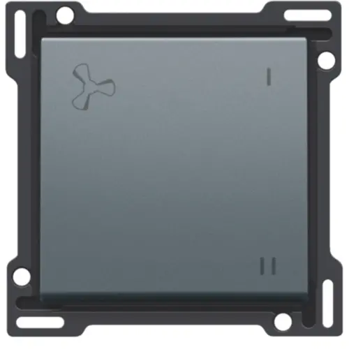 Niko 220-61106 toets alu st. grey vmc