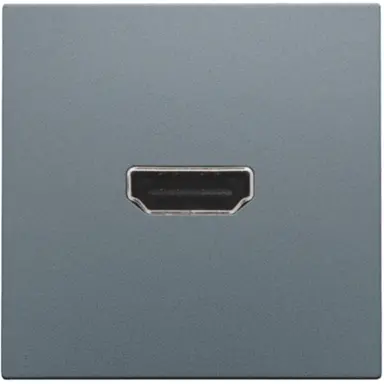 Niko 220-69417 afwerkingsset met HDMI naar HDMI aansluiting blue grey coated