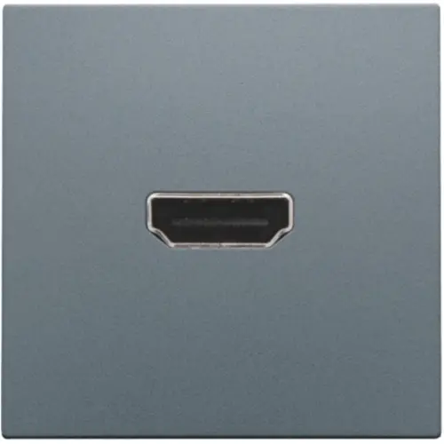 Niko 220-69417 afwerkingsset met HDMI naar HDMI aansluiting blue grey coated