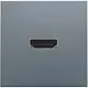 Niko 220-69417 afwerkingsset met HDMI naar HDMI aansluiting blue grey coated