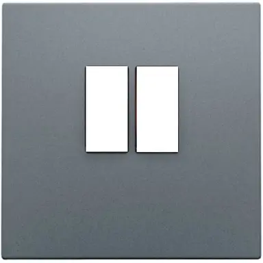 Niko 220-69801 centraalplaat 1-voudig voor mono luidspreker aansluitdoos blue grey coated