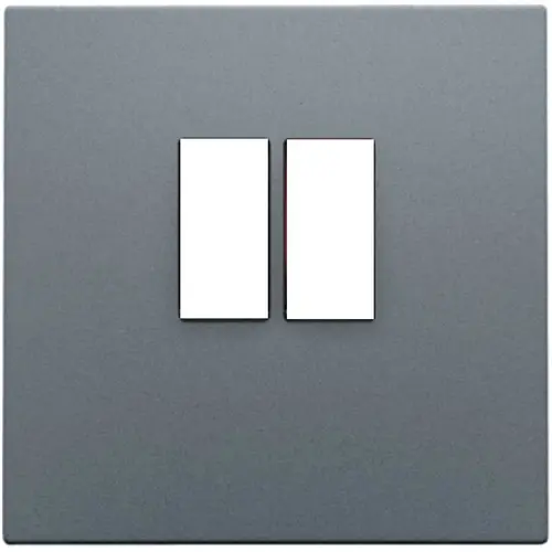 Niko 220-69801 centraalplaat 1-voudig voor mono luidspreker aansluitdoos blue grey coated