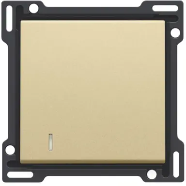 Niko 221-60005 schakelwip enkelvoudig met controlevenster gold coated
