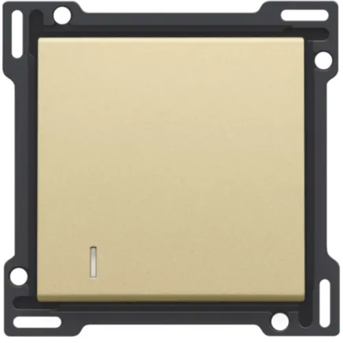 Niko 221-60005 schakelwip enkelvoudig met controlevenster gold coated