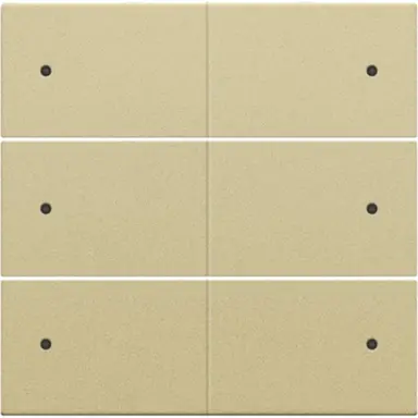 Niko 221-60150 afwerkingsset voor 6-voudige potentiaalvrije drukknop 24 V met LED's gold coated