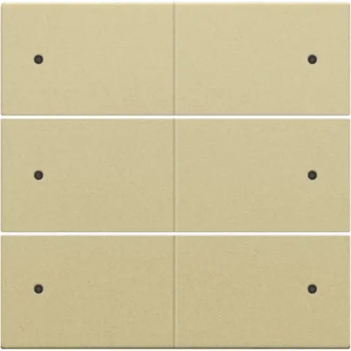 Niko 221-60150 afwerkingsset voor 6-voudige potentiaalvrije drukknop 24 V met LED's gold coated