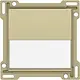 Niko 221-60905 schakelwip enkelvoudig met tekstveld gold coated