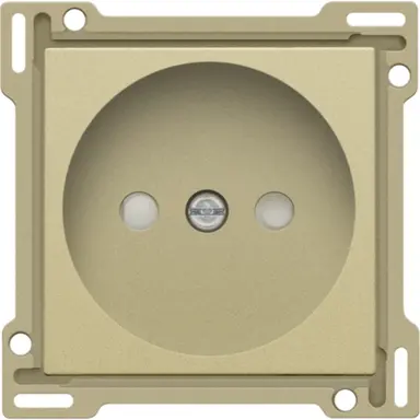 Niko 221-66501 afdekplaat voor wandcontactdoos zonder randaarde gold coated