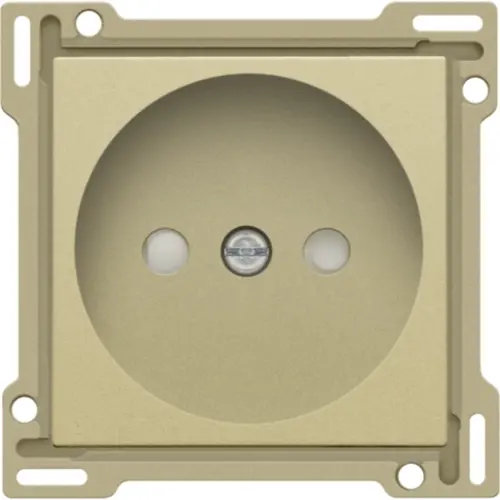 Niko 221-66501 afdekplaat voor wandcontactdoos zonder randaarde gold coated