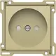 Niko 221-66501 afdekplaat voor wandcontactdoos zonder randaarde gold coated