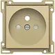 Niko 221-66601 afdekplaat voor wandcontactdoos met penaarde Belgie kindveilig gold coated