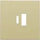 Niko 221-68002 centraalplaat voor dubbele smart USB-A en USB-C lader gold coated