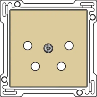 Niko 221-69010 centraalplaat telefoon 4-polig gold coated