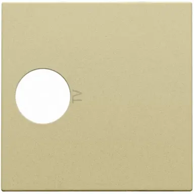 Niko 221-69101 centraalplaat 1-voudig coax alu gold coated